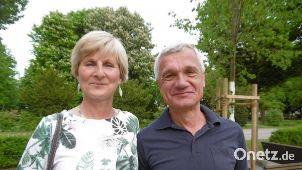 &quot;Zeit is worn!&quot; meinten Eva und Jürgen, die &quot;die Hoffnung schon fast aufgegeben hatten&quot;. Bild: mma