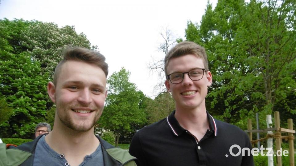 Die &quot;umbandiche&quot; Vorfreude sah man Sebastian und Tobias sofort an. Bild: mma