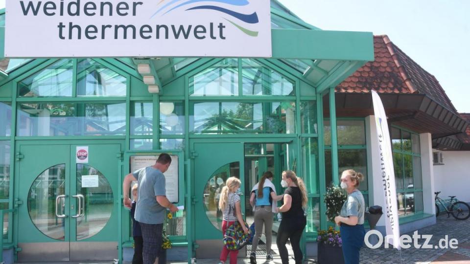 Die Weidener Thermenwelt öffnete am Montag, 21. Juni, wieder für Badegäste. Bild: Gabi Schönberger