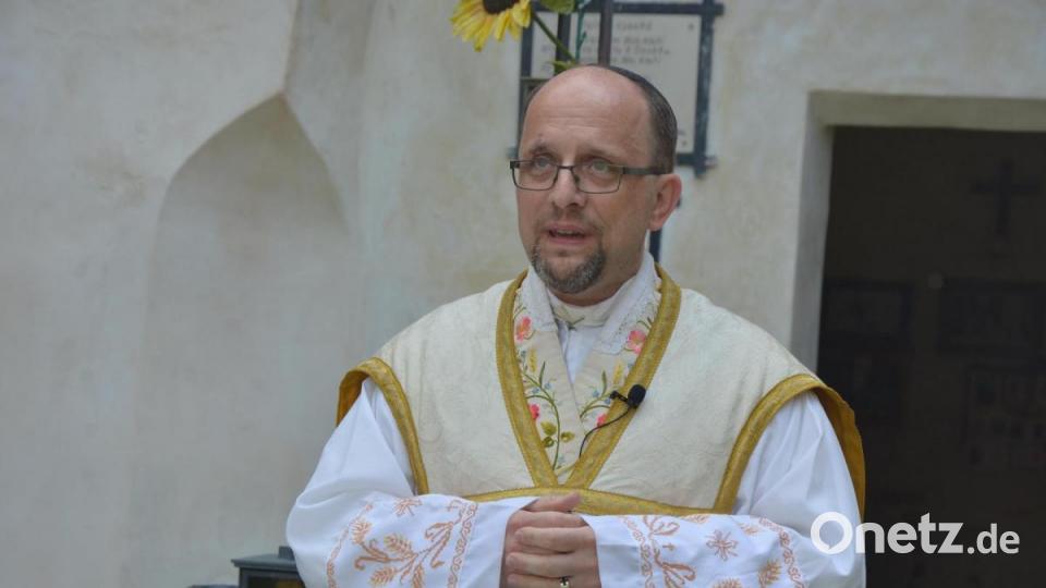 Pater Gregorius aus Marienbad hielt den Gottesdienst. Bild: jr