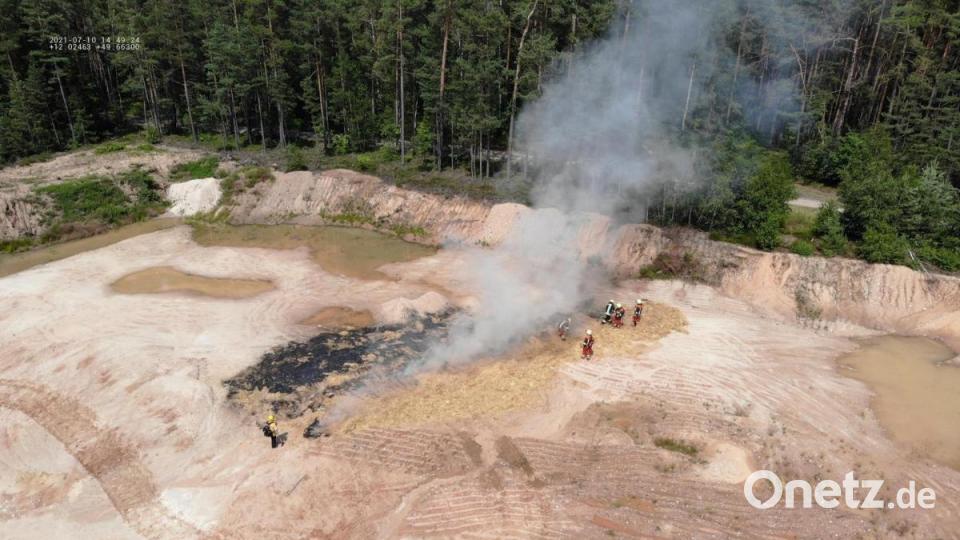 Luftaufnahme der Drohne Bild: Feuerwehr Neustadt/Wn.