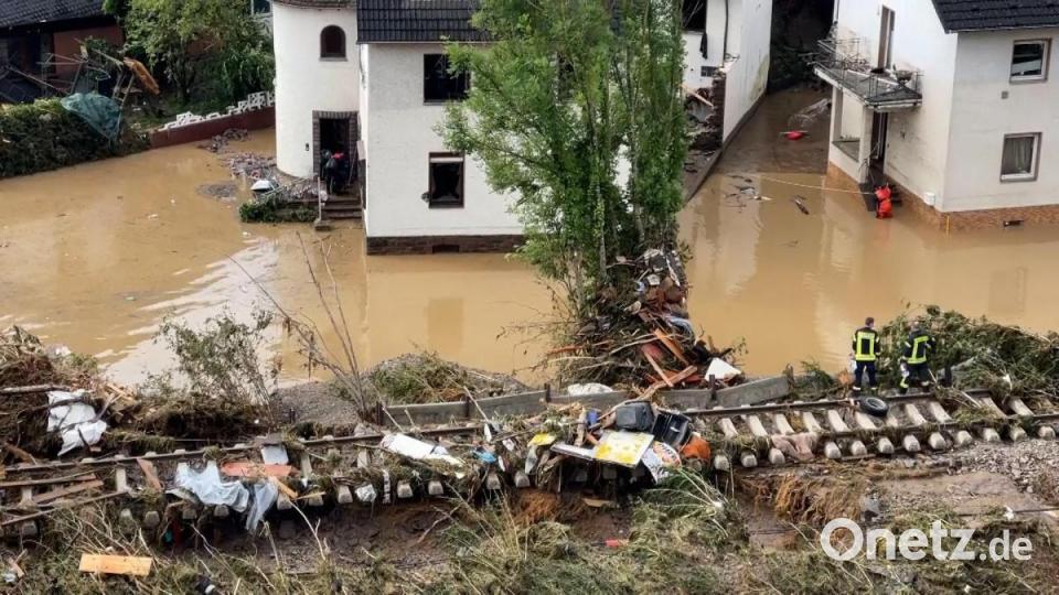 Die Hochwasserkatastrophe im Westen Deutschlands bringt Chaos, Verwüstung und Leid. Ihr Ausmaß kann noch nicht abgeschätzt werden. Bild: /TV7/dpa