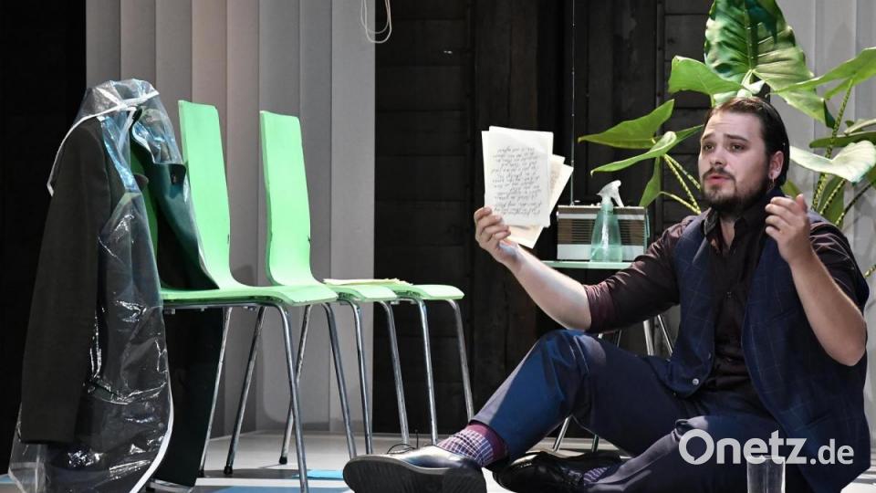 Zu Besuch bei der Generalprobe zur Oper &quot;Insomnia&quot; im Ringlokschuppen in Amberg. Bild: Petra Hartl
