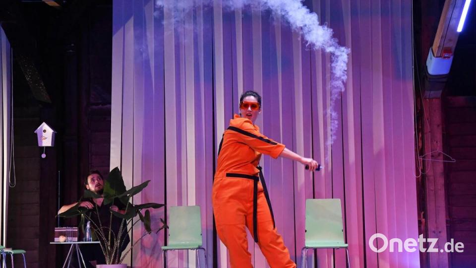 Zu Besuch bei der Generalprobe zur Oper &quot;Insomnia&quot; im Ringlokschuppen in Amberg. Bild: Petra Hartl