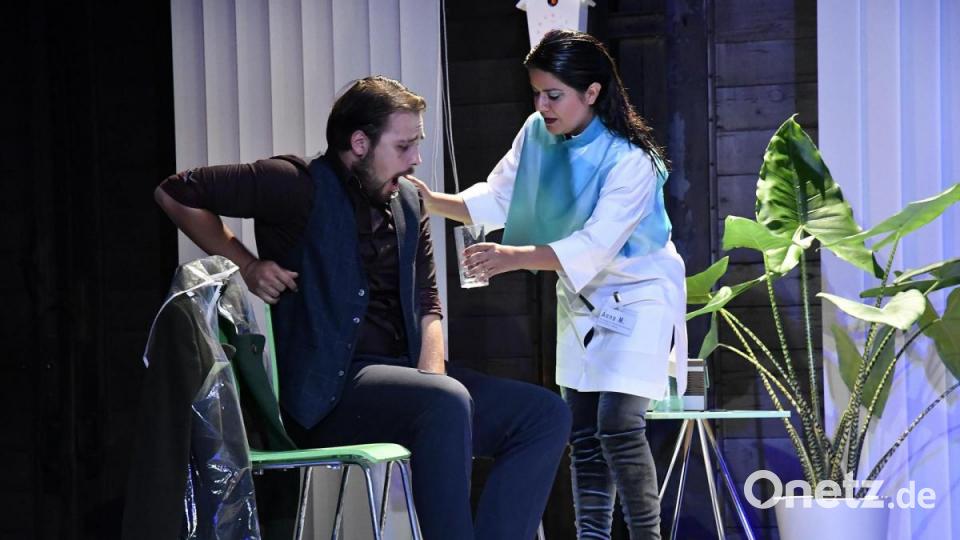 Zu Besuch bei der Generalprobe zur Oper &quot;Insomnia&quot; im Ringlokschuppen in Amberg. Bild: Petra Hartl