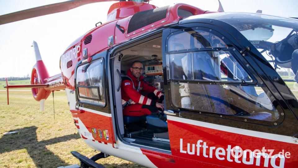 Der alte &quot;Christoph 80&quot; vom Typ EC135 bietet deutlich wendiger Platz. Bild: Schwab, Mareike