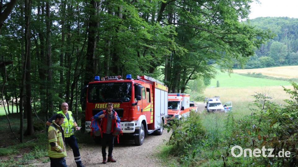 Die Bergwacht hat einen abgestürzten Kletterer im Steinbergmassiv bei Pruihausen gerettet. Bild: lei