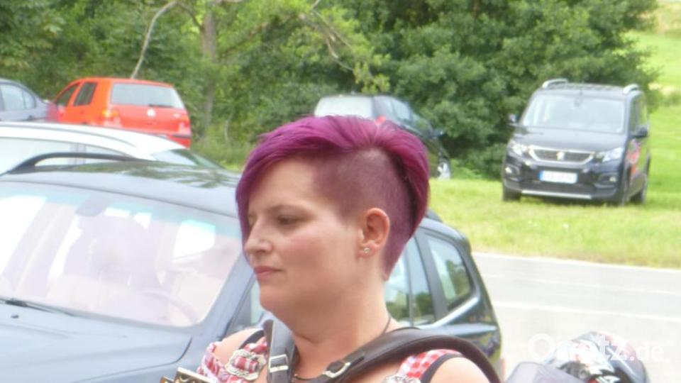 Bianca Knogl musizierte an der Steirischen Harmonika. Bild: mad