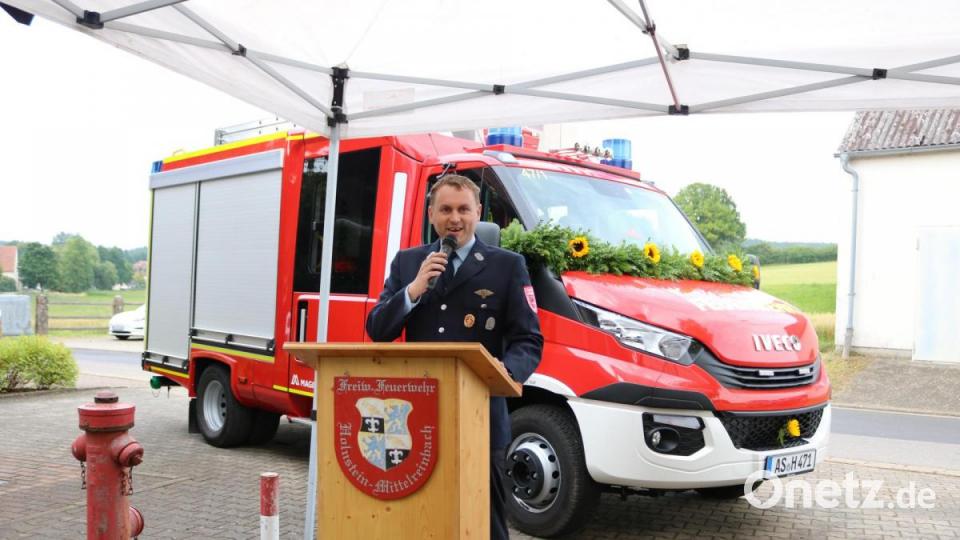 Vorsitzender Gerd Pürner bei der Eröffnung der Versammlung. Bild: lei