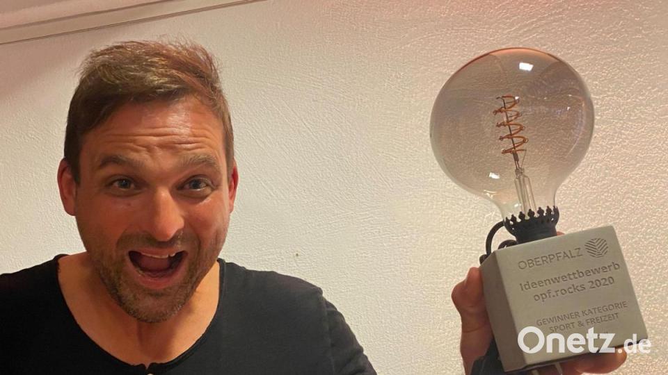 Sven Hindl hat mit seinem Projekt "Gern.bike" den Oberpfälzer Ideenwettbewerb in der Kategrorie Sport und Freizeit gewonnen. Bild: Oberpfalz Marketing/exb