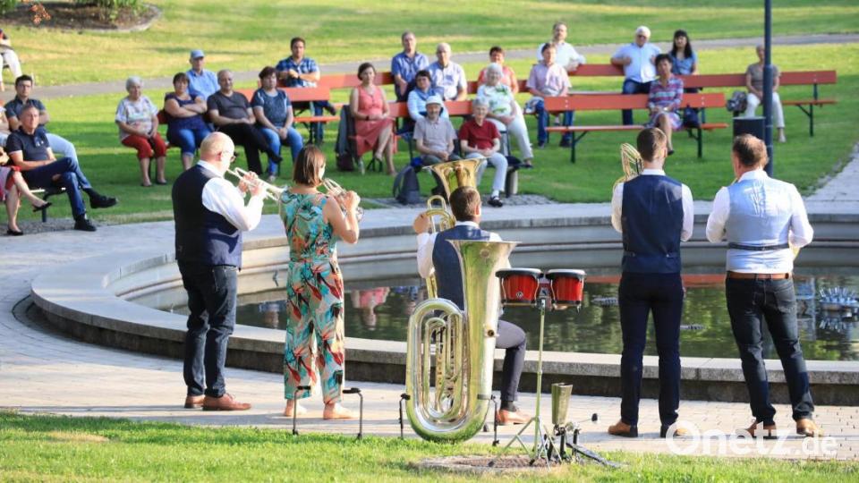 Sommerreise von Harmonic Brass im Stadtpark. Bild: njn