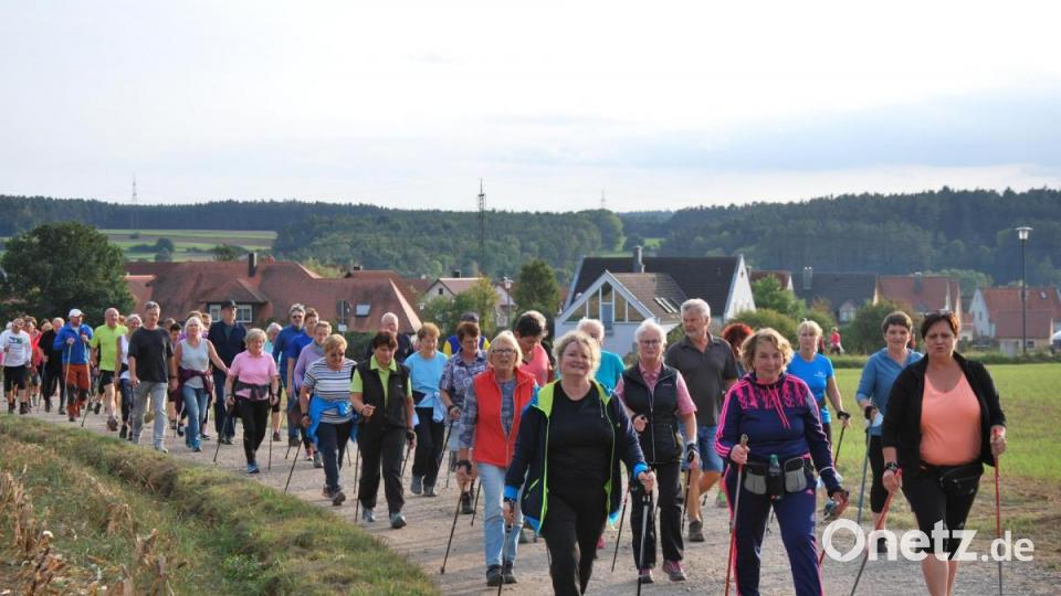 Runter vom Sofa und rein in die Laufschuhe: Das Interesse am ersten Walking-Event in Kümmersbruck ist groß. Bild: gsp