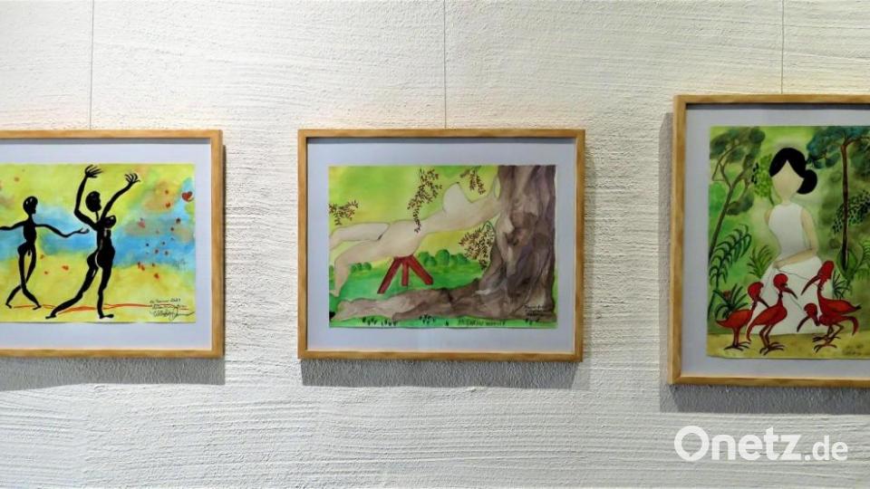 Drei Aquarelle von Ulla Britta Baumer Bild: ubb