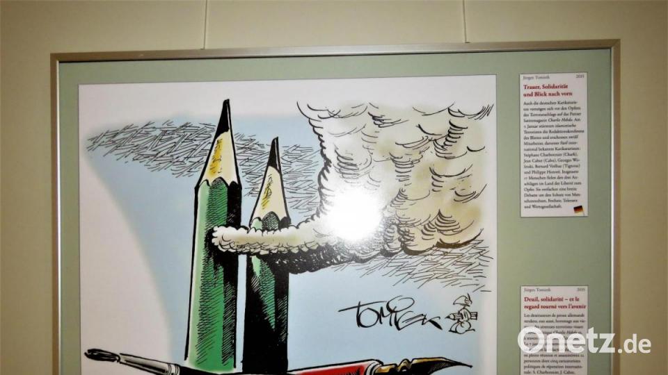 Diese Karikatur hat der bekannte und beliebte Karikaturenmaler Jürgen Tomicek gezeichnet. Bild: ubb