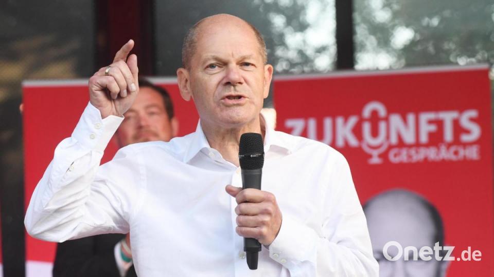 Olaf Scholz in Weiden Bild: Gabi Schönberger