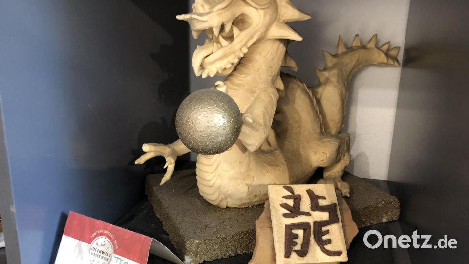 Für den Drachen hat Sebastian Kronseder bei einem Wettbewerb eine Auszeichnung in Gold bekommen. Es ist nicht seine einzige. Bild: eik