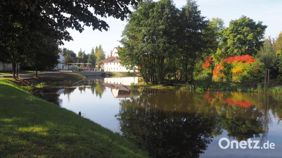 Mit dem Mühlbachpark wurde ein weiteres Stück des grünen Rings um die Altstadt von Tirschenreuth fertiggestellt. Bild: ws