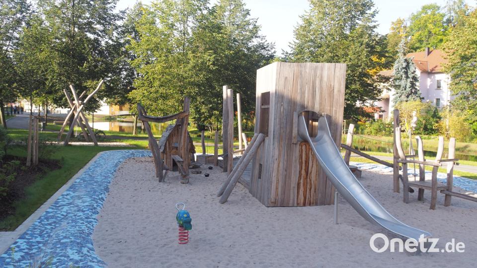 Der neue Spielplatz im Mühlbachpark. Bild: ws
