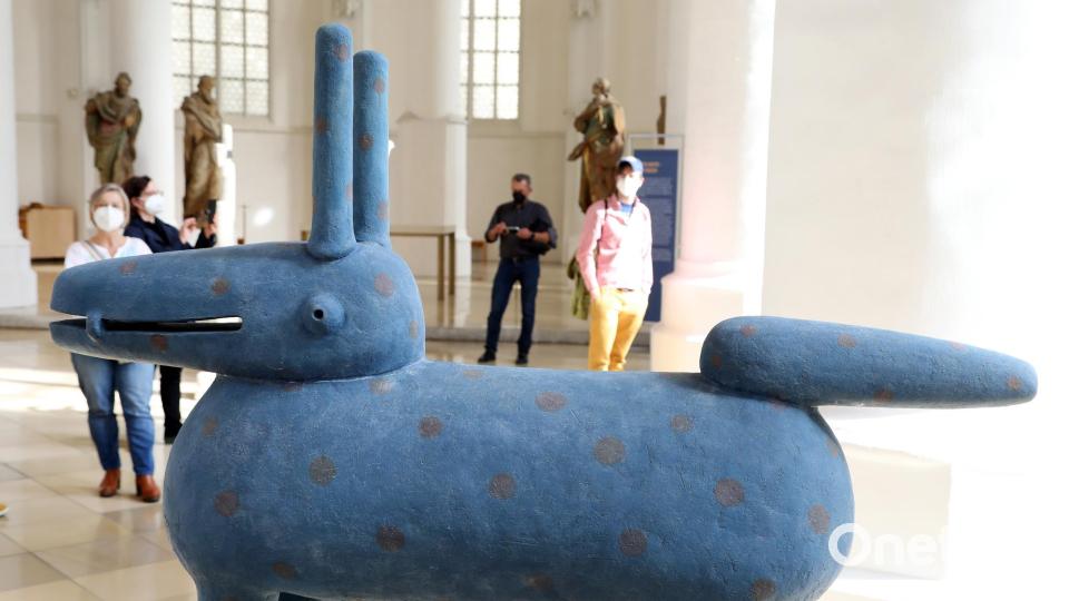 Die Ausstellung &quot;Peter Mayer - Totems und Fabelwesen - Reise ins Paradies&quot; ist noch bis 7. November in Landshut zu sehen. Bild: Gerhard Götz