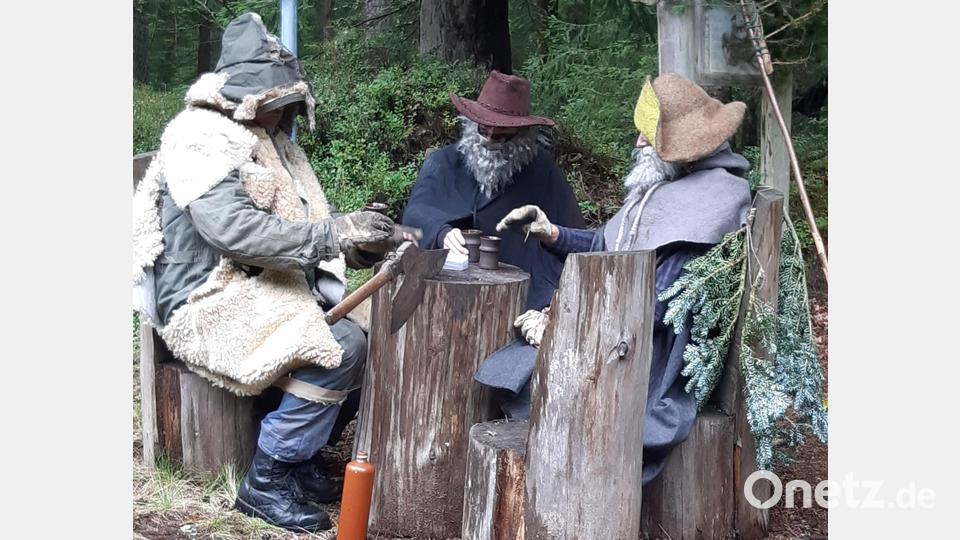 Die &quot;Hehmänner&quot; Erik Grödl, Oswald Hamann und Bernhard Häring. Bild: Kultur- und Festspielverein/exb