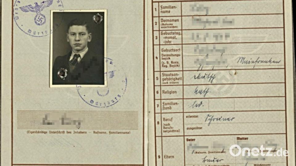 Sein Wehrpass wurde dem Franken jetzt zum Verhängnis, entdeckt in Tschechien. Bild: VHA Praha