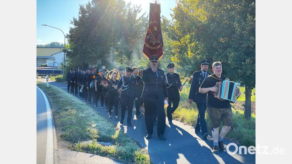 Patenbitten der Feuerwehr Hohenkemnath in Gailoh. Bild: Fabian Schildbach