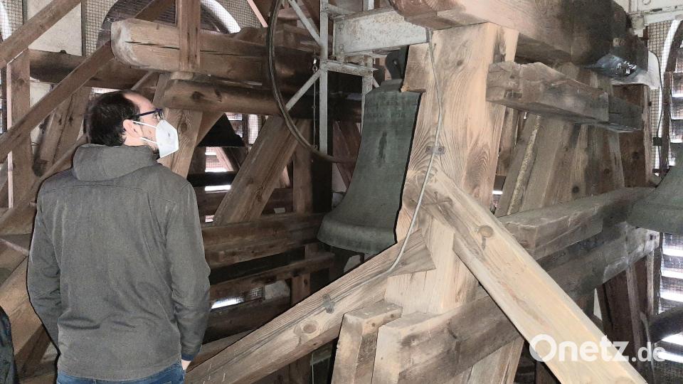 Die Besichtigung der St.-Jakobus-Kirche führt auch am Geläut vorbei. Bild: ise