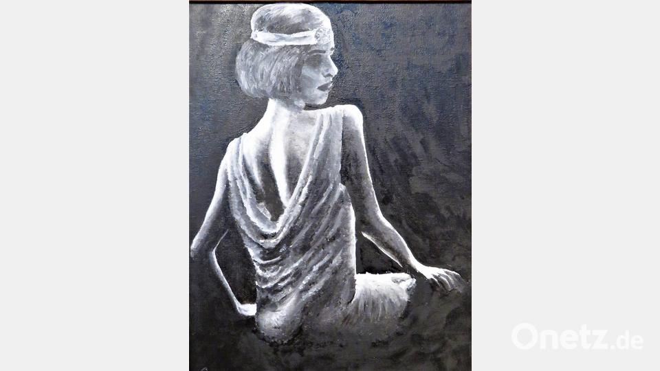 Eine schöne Darsteller mit Titel &quot;Frau&quot; von Olivia Ploch. Bild: ubb