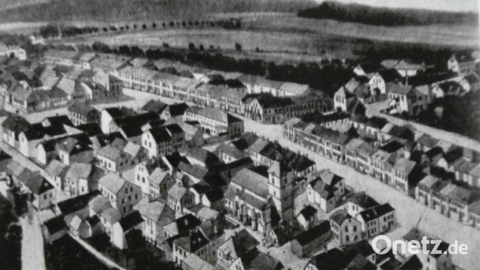 Der Ortskern von Hahnbach um 1910. Archivbild: Privatarchiv Ludwig Graf/exb