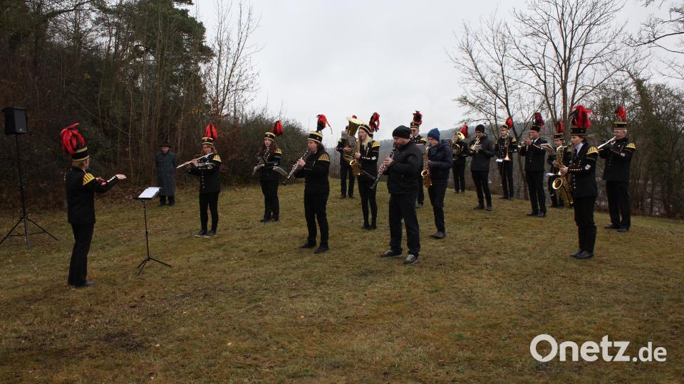 Das Städtische Bergknappenorchester sorgte für die musikalische Umrahmung. Bild: mfh