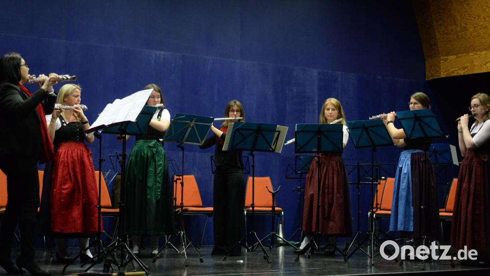 Das Flötenbläserensemble der MKU. Bild: Andreas Brückmann