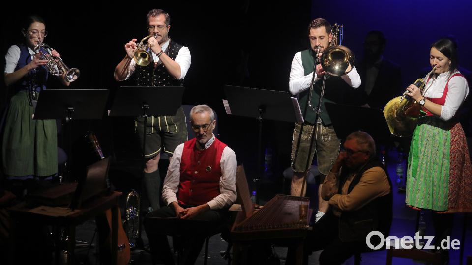 Die Gruppe "Blech &amp; Freind" spielten eine Intrade von Johann Christoph Pezelius. Bild: Wolfgang Steinbacher