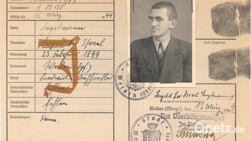 Der Pass von Leopold Englmann. Bild: Stadtarchiv Weiden