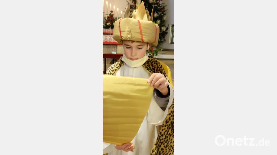 Der kleine König (Martin) hatte in Stulln seinen großen Auftritt. Bild: ohr
