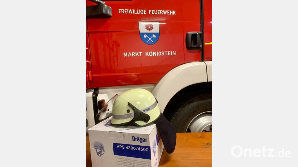 Der neue Helm der Königsteiner Einsatzkräfte. Bild: lei