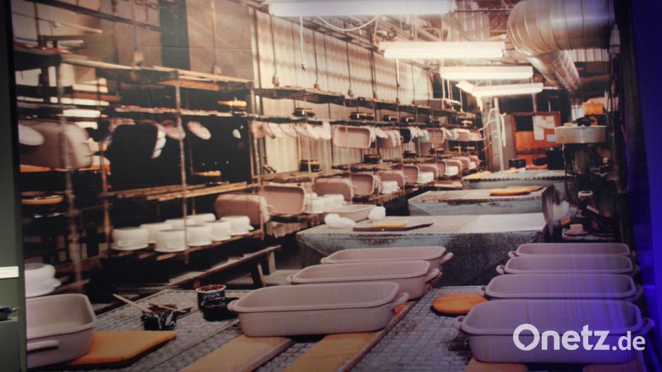 Überdimensional Diashows geben in der Sonderschau einen zusätzlich Einblick in die Produktion der Baumannwaren. Bild: ads