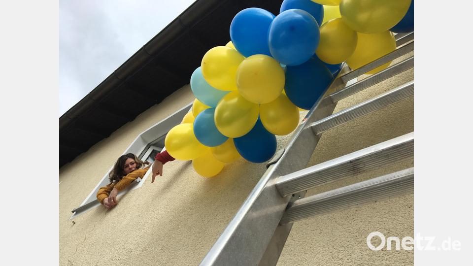 Mit den Farben gelb-blau wollten die Faschingsfreunde in Freudenberg ein Zeichen setzen. Bild: gri