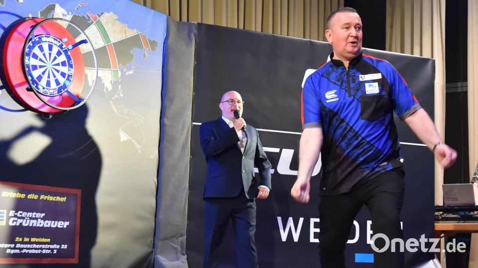 Glen Durrant feiert sich selbst. Bild: A. Schwarzmeier