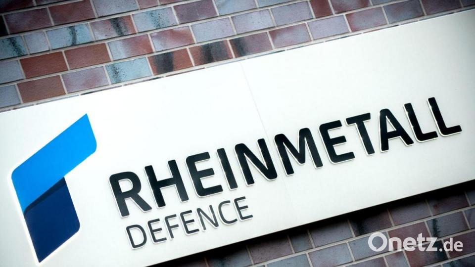 Das Logo von Rheinmetall Defence. Bild: Hauke-Christian Dittrich/dpa
