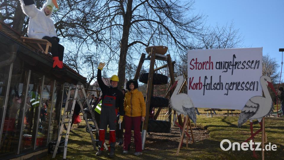 Das zu kleine Storchennest am Waldsassener Finanzamt war ebenfalls ein Thema. Bild: jr