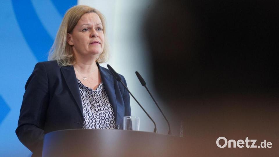 Bundesinnenministerin Nancy Faeser (SPD). Bild: Jörg Carstensen/dpa
