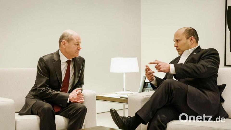Gemeinsames Ziel von Kanzler Olaf Scholz und Israles Premier Naftali Bennett: ein möglichst schnelles Kriegsende in der Ukraine. Bild: Jesco Denzel/Bundespresseamt/dpa