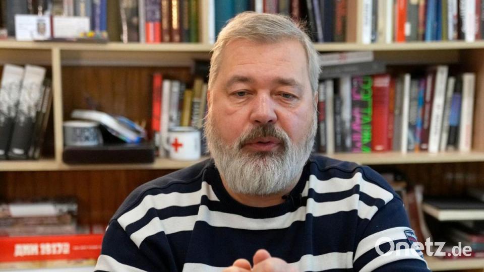 Der Chefredakteuer der Moskauer Zeitung „Nowaja Gaseta“, Dmitri Muratow. Bild: Alexander Zemlianichenko/AP/dpa