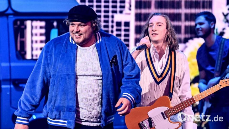 Maël &amp; Jonas sahen beim Vorentscheid lange wie die Sieger aus. Bild: Britta Pedersen/dpa-POOL/dpa