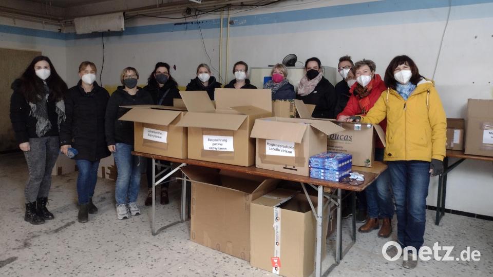 Viele Hahnbacher packen an, um der Bevölkerung in der Ukraine zu helfen. Bild: mma