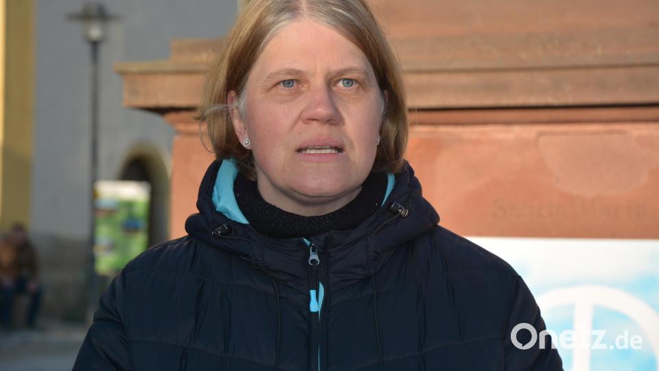 Grünen-Kreisvorsitzende Monika Schneider ergriff ebenfalls das Wort. Bild: jr