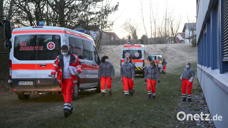 Anlaufpunkt der Johanniter war gestern die Asklepios Klinik Oberviechtach. Bild: Johanniter/exb