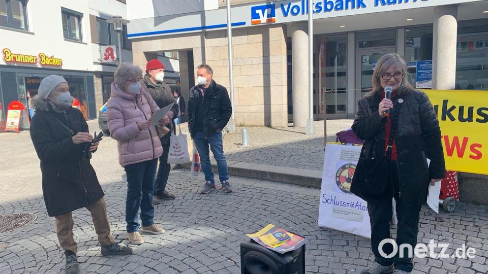 Mahnwache wegen Fukushima. Bild: Kunz