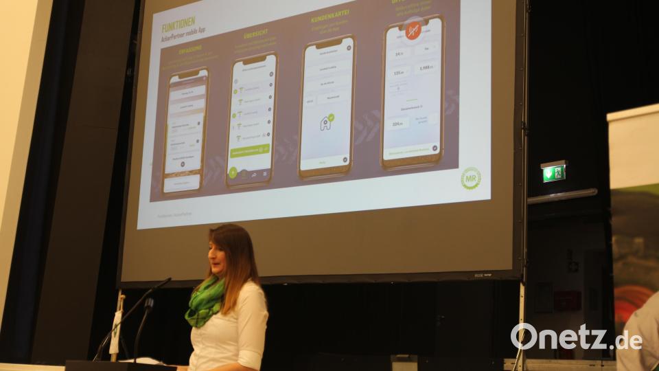 Carolin Schrembs stellte die neue App &quot;AckerPartner&quot; vor. Bild: fks