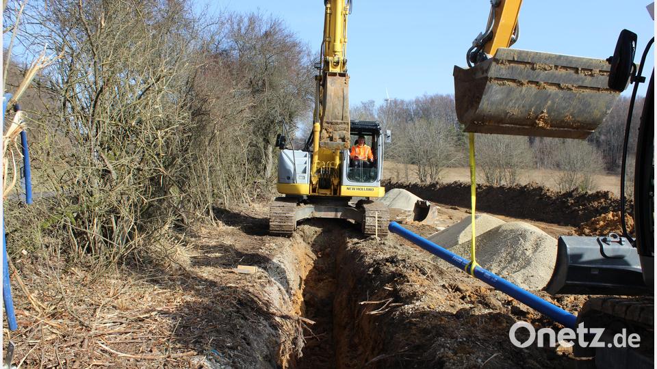 Zwischen Betzenberg und Leinhof wird eine neue Wasserleitung verlegt. Bild: sis